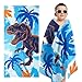 WERNNSAI Dinosaur Kids Beach Towel for Boys - 30” x 60” Quick Dry Sand-Free Swim Towels for Boys Super Soft Absorbent Towel, Pool Camping Travel Bath Towel for Outdoor Sports Picnic