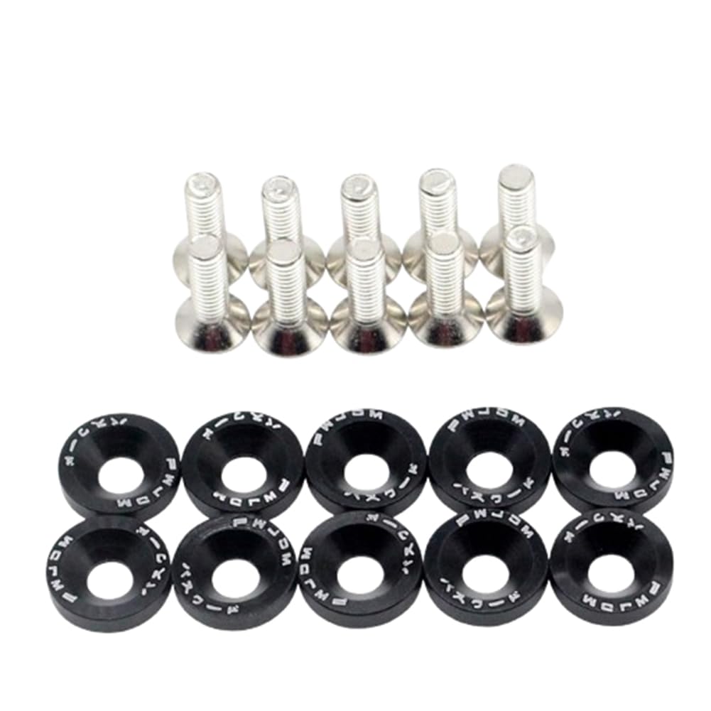 Arandela M6 aluminio elimina vibración de parachoques con tornillo inoxidable F21