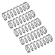 QUARKZMAN 5Stk Druckfeder Druckfedern 304 Edelstahl Feder Federn Zugfeder Zugfedern Spring 9mm AD 1mm Draht Größe 30mm Frei Länge Spiralfeder Spiralfedern Sprungfeder Stahlfeder Silber