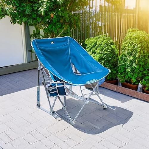 image for GCI Outdoor Pod Rocker Beach Chair | Collapsible Folding Rocking Chair
