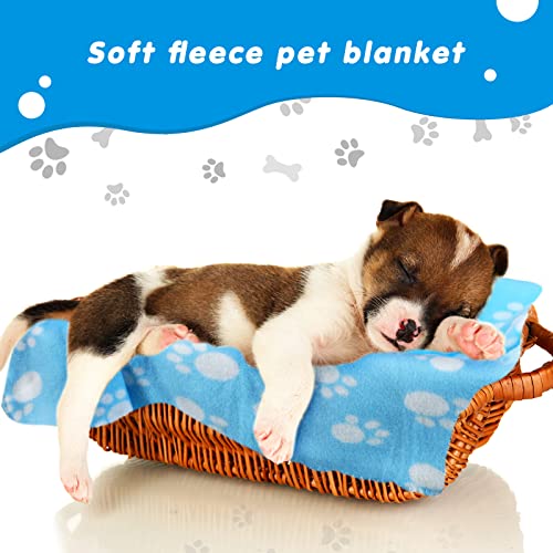 Chumia 28 Pieces Puppy Blanket Bulk Small Fleece Pet Blanket for Puppy Dogs Kitten Cats Pets Soft Warm Paw Print Sleep Mat Bed Covers, 28 Styles(23.6 x 27.6 Inch) - Image 7