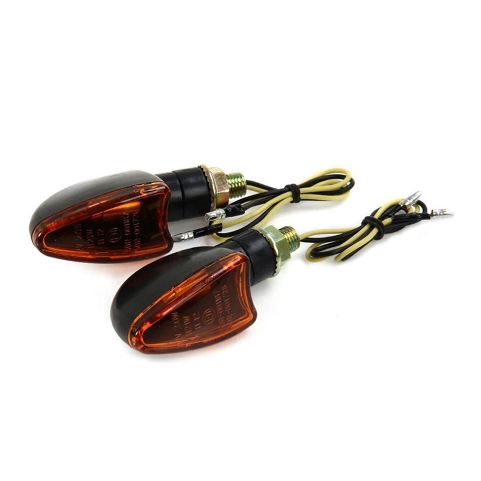 Intermitentes de moto para solucionar fallos de luz trasera universal 12V lámpara ámbar 7