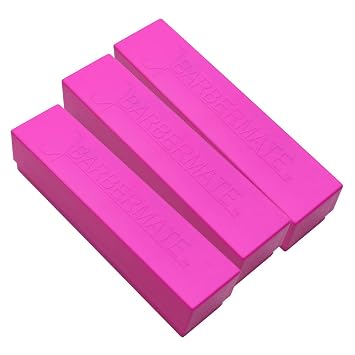 3 Pack Pink BarberMate Blade Caddy with Detachable Lid