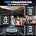 3 Channel 4K Dash Cam with 5GHz WiFi & APP Control, 4K/2.5K+1080P+1080P Front Inside and Rear, Triple Dash Camera with 64GB Card, G-Sensor, 24 Hours Parking Mode, Loop Recording, Night Vision