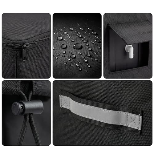Funda para Ablandador de Agua Deosk 16"X18"X36" Negra miniatura 2