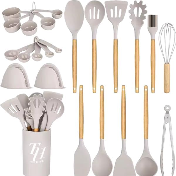 Juego de utensilios de cocina antiadherentes para cocinar
