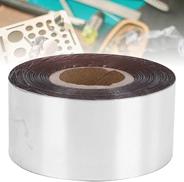 Hot Foil Stamping Paper, 3cm Width 120 Meter/Roll, Good Stamping Effect Suitable for Hot Stamping of Paper/Leather/Plastic/Wood/Cloth(Silver)