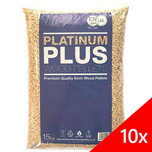 Platinum Plus Wood Pellets 6mm EnplusA1 Biomass Pellets 10x 150KG