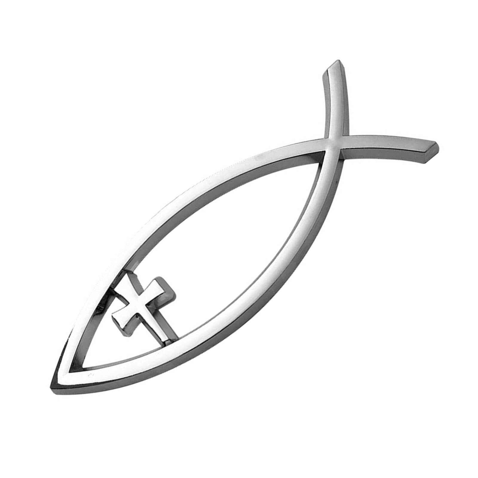 Savior Ichthys Fish Car Stickers Long Service Adhesive Badges Car Decal Acrylic for Laptops & Refrigerators Badge