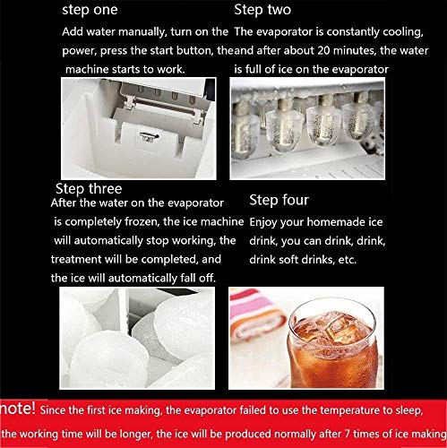 Ice Cube Maker Ice Maker Desktop-Haushalts-Gefrierschrank, der 15 kg Eiswürfel in 24 Stunden liefert, mit abnehmbarem… – Bild 8
