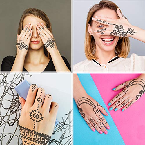 Koogel HKL0096 18 Sheets Henna Tattoo Stencil Kit thumb #1