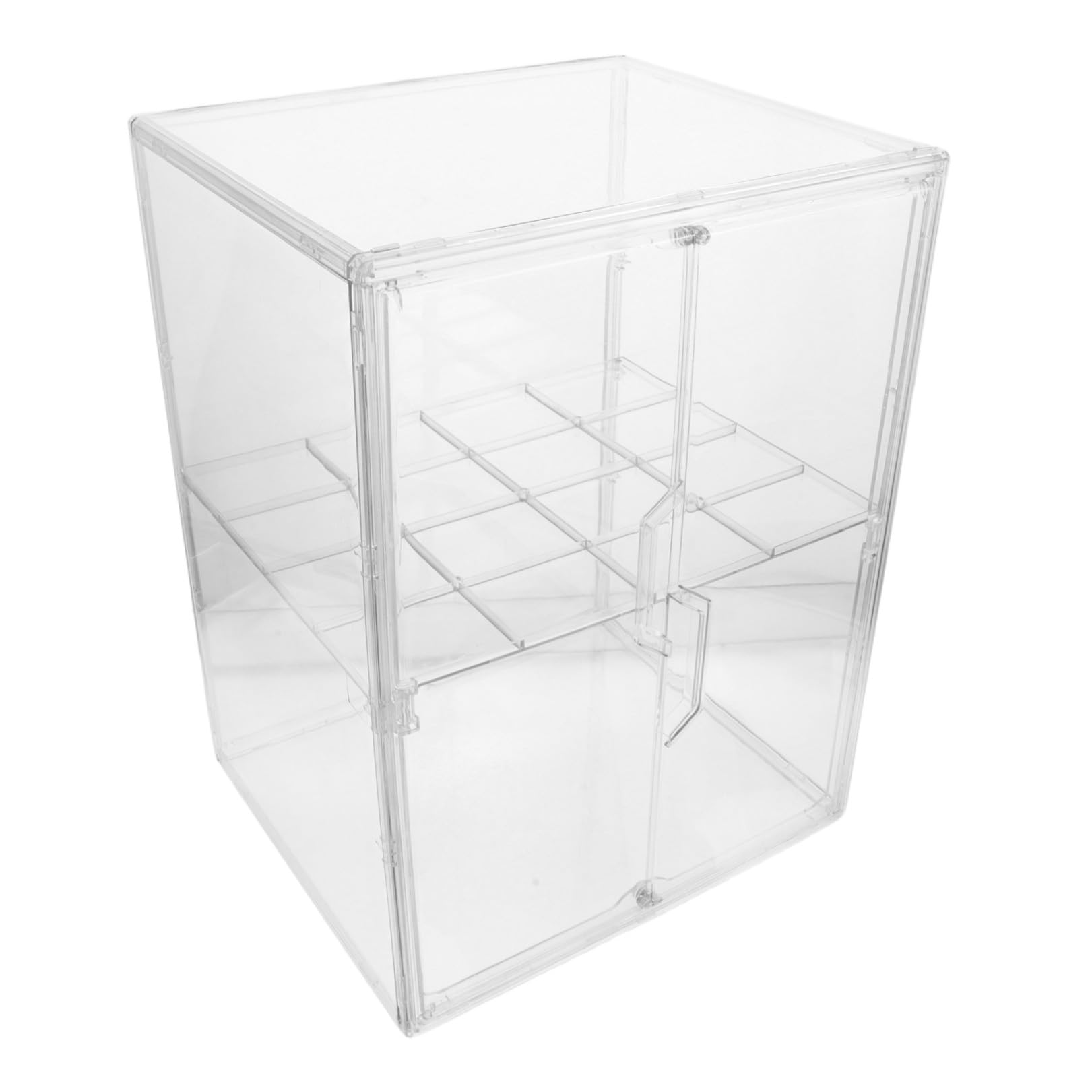 Healvian Babyflaschen Platzsparend aus Acryl Aufbewahrungsständer mit 2 Ebenen und Doppeltem Design für Schnuller Babynahrungsbehälter im Modernen Kinderzimmer oder Schrank