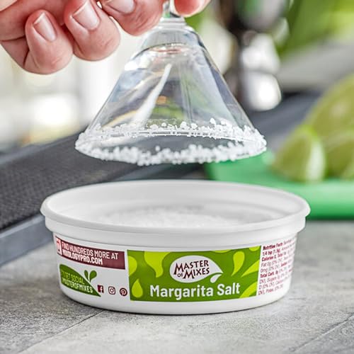Master of Mixes 8 oz. Margarita Rimming Salt 6 Pack - Pure Kosher Flake Salt for Perfect Margarita Presentation and Flavor Enhancement - Thumbnail 2