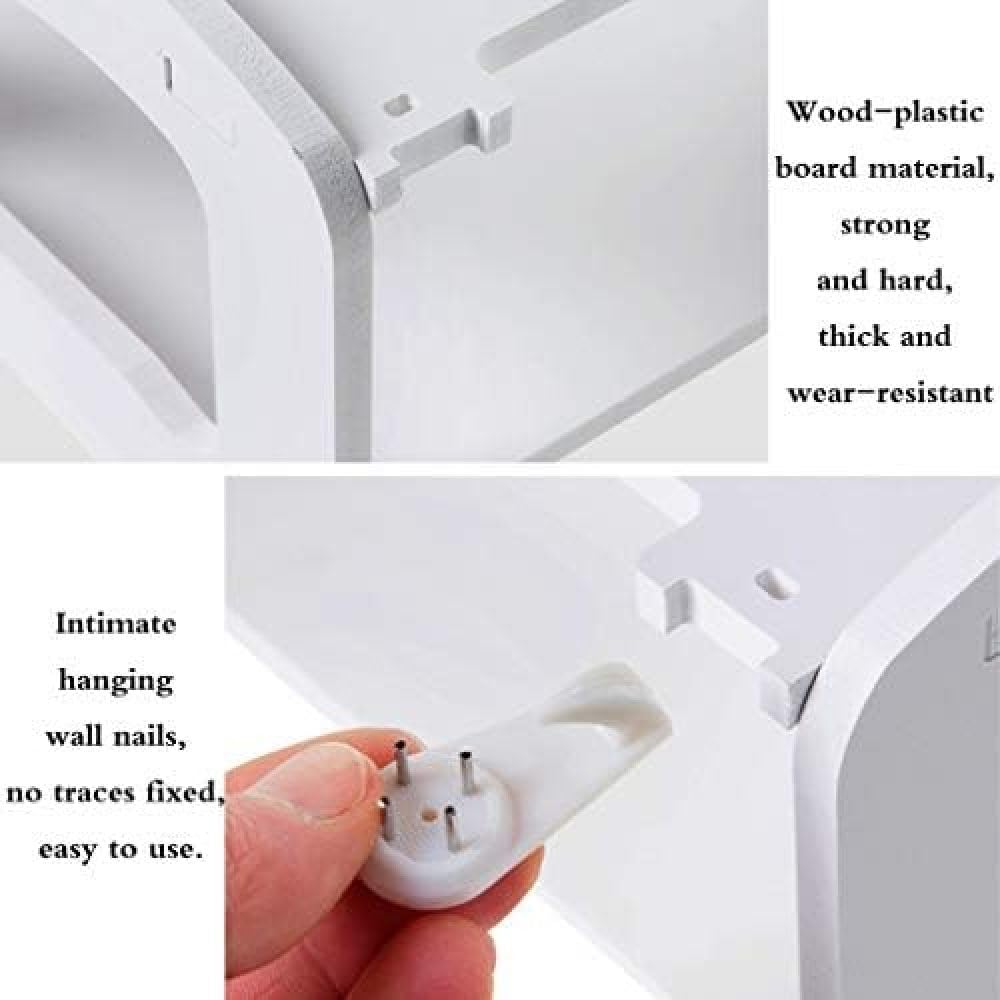 Router-Aufbewahrungsregale, Wandmontage, WiFi-Router-Ständer, Lagerung, schwimmende Wandregal-Halterung, Router-Ausrüstung, Wandregal für Wohnzimmer, Hotel, Router