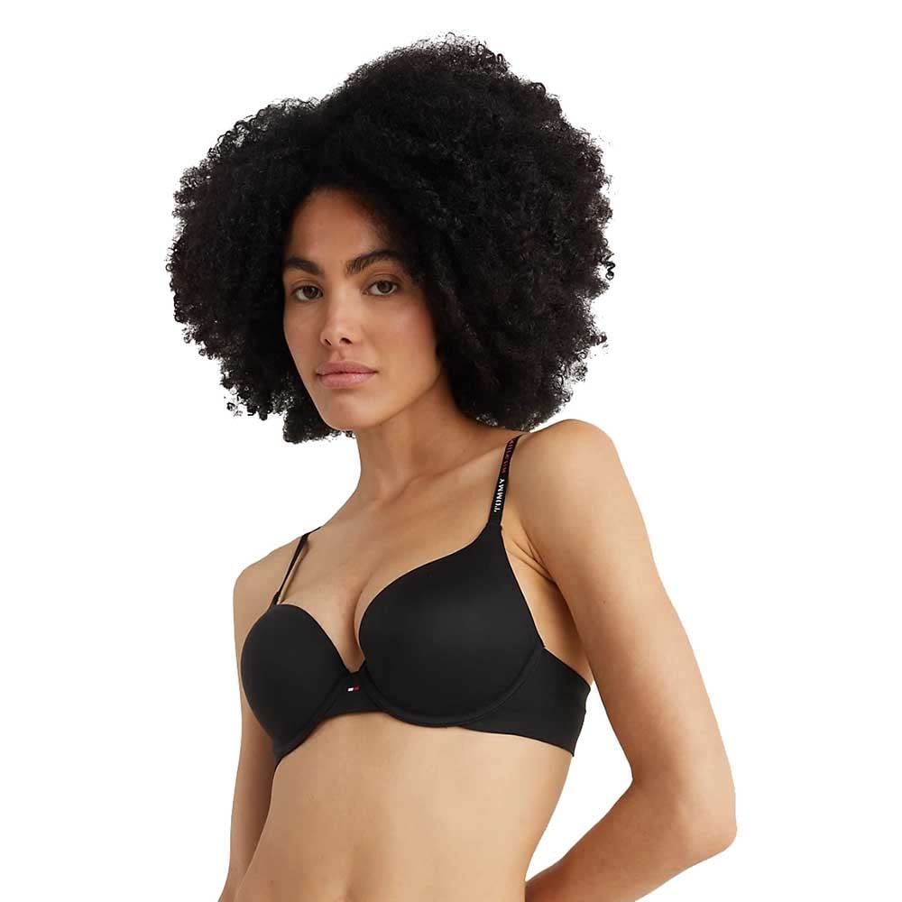 Tommy Hilfiger Women's Push Up Bra Uw0uw03160 Push-Up Bras, Black (Black), 34 / 34B