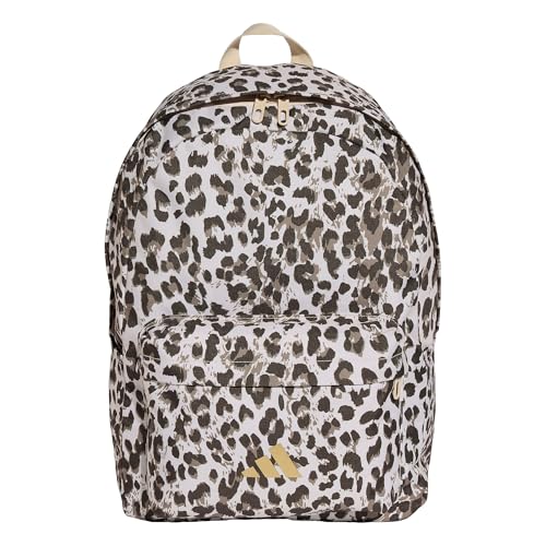 adidas Mixte Leo Graphic Backpack, Crystal Linen/Khaki Six, One Size
