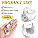 OWMOSYX 50 Pack 3/4 Inch PEX Clips, 20mm Pipe Hangers Pipe Holder PEX Tubing Clamps PVC Water Pipe Support Pipe Clamp Tools, White Plastic U Pipe Clamp Tools (3/4 Inch)