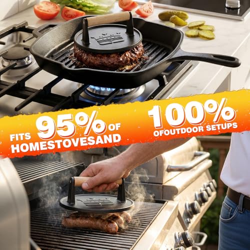 Save 37% on Cast Iron Smash Burger Press with Code 3EJNT62U - Image 6