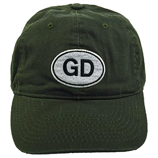 Grateful Dead Men's Liquid Blue GD Oval Baseball Hat, Olive, One Size