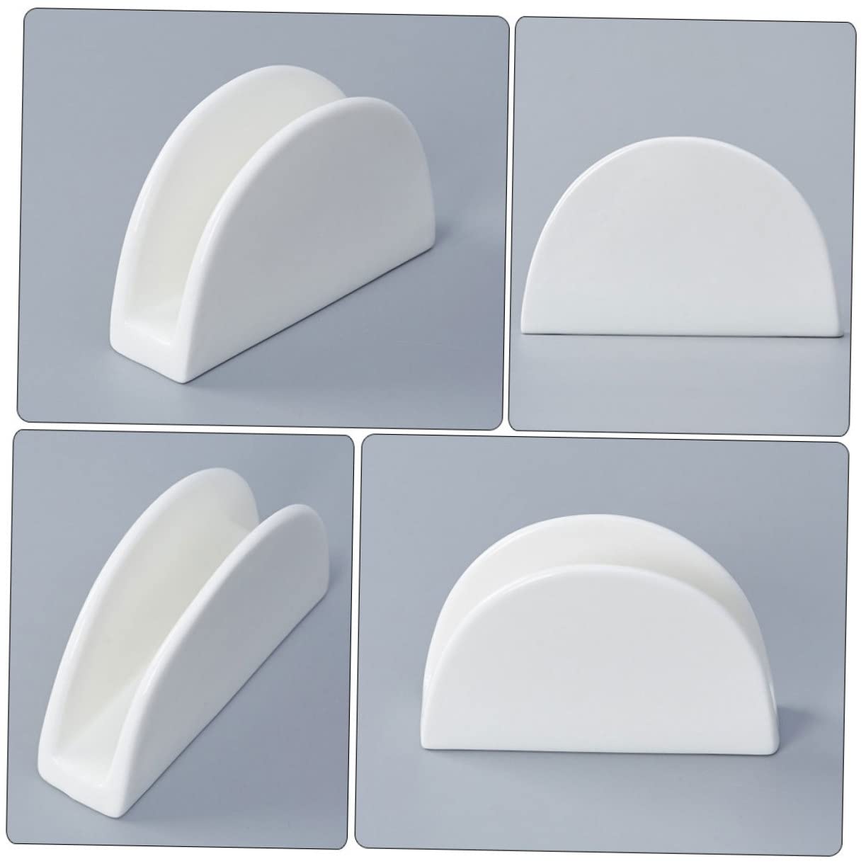 SOIMISS 2pezzi Porta Tovaglioli in Ceramica da Tavola Organizzatore di Tovaglioli per Cucina Cena e Ristoranti