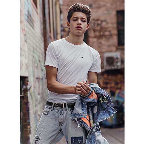 Xzqtive Boy Ratchet Leather Belts Easy Slid Click Buckle Auto Belt For Kids School Uniform Dress Jeans #TOP1