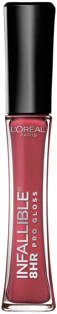 L'Oréal Paris Makeup Infallible 8 Hour Hydrating Lip Gloss, Bloom, 0.21 Fl Oz