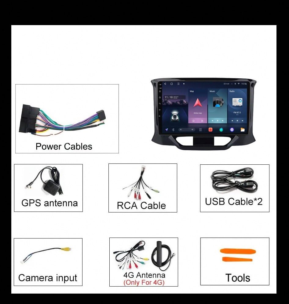 GPS Navigation Voiture pour LADA X Ray 2015-2019 : Plus de Câbles
