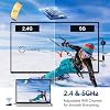 AIMIBO USB C Wireless 2 Transmitter and HDMI Receiver, 2.4/5G HDMI Wireless Multiple TX Extender 165FT/50M, Video/Audio for Laptop, MacBook, Surface, i-Pad, i-Phone 15 to Monitor, Projector, HDTV