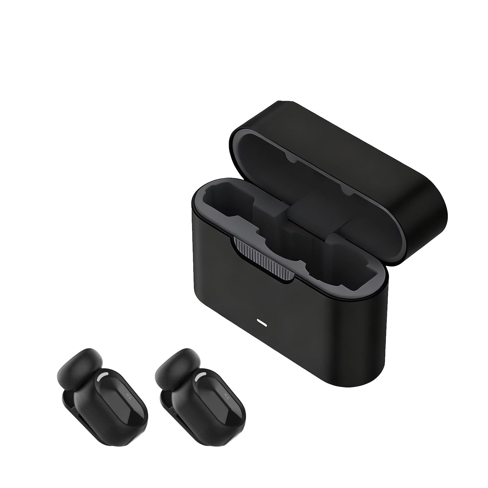 Goshyda Microfono Lavalier Wireless con Riduzione del Rumore AI, Microfono Ad Alta fedeltà da Bavero 48kHz/24-bit per Streaming Live di Vlog, Kit Portatile SNR da 68 DB con Doppia Registrazione,