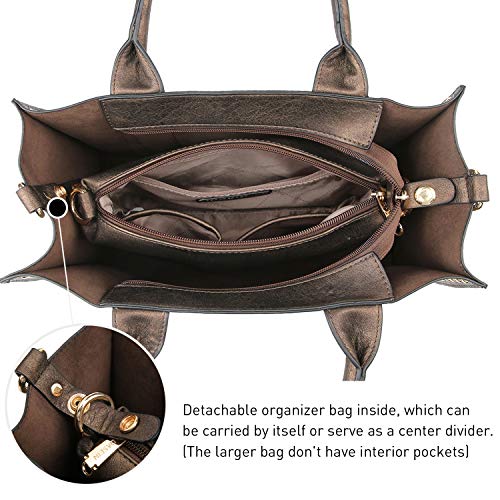 Image of Dasein Women's Designer Handbags Fashion Satchel Handbags Shoulder Bags Top Handle Work Bags w /Belt