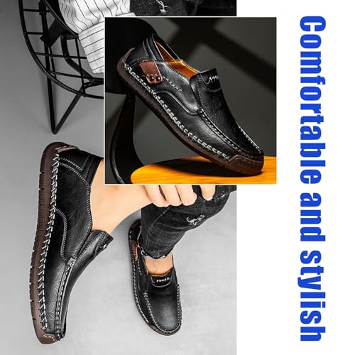 Enjerr Orthopedic Shoes, Ideacloth Shoes for Men, Slip on Leather Waterproof Fashion Orthopedic Shoe Comfortable3