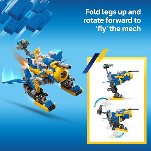 LEGO Sonic Cyclone vs. Metal Sonic - Building Toy for Kids Ages 8+ - Includes Tails Minifigure - Great Birthday Gift - 77002