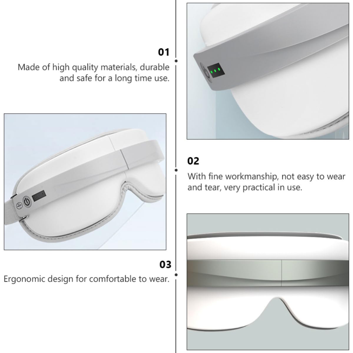 Masajeador de Ojos USB Calor para Aliviar Fatiga Visual