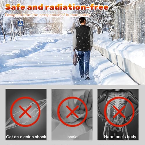 Beheizte Weste Damen & Herren, Heizweste Motorrad Fleece, Beheizbare Jacke USB, Weste mit 3 Stufen Temperatur, Wärmejacke Outdoor Waschbar Leicht Winter Camping Unisex (Schwarz, XL)