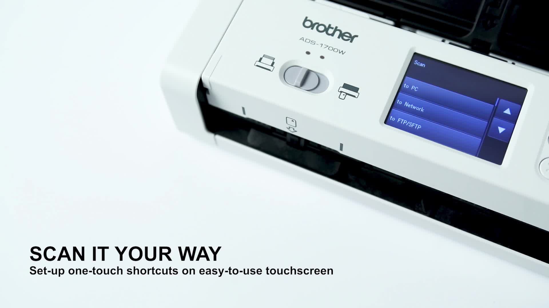 Brother ADS-1700W Document Scanner, Wireless/USB 3.0, Compact