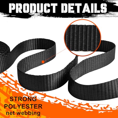 Center Ridge Strap Kit with Ratchet, 1 inch x 46 feet Keyhole Plates (1 inch x 46 feet), WLL 333lbs,Used for Trailers & Rolling Tarp Systems by SeptDecFate - Image 6
