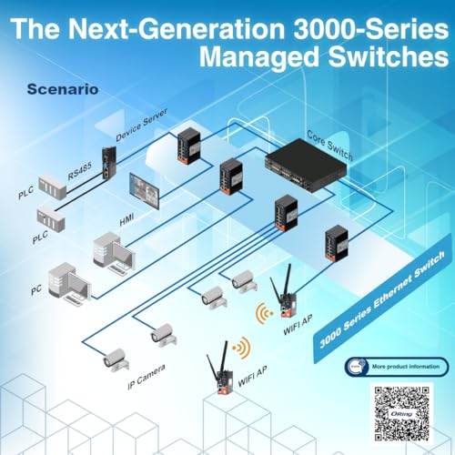 Image of IES-3082GP-LA | 10-Port Managed Ethernet Switch, 8FE + 2 100 /1G SFP Slots, ORing Industrial Networking