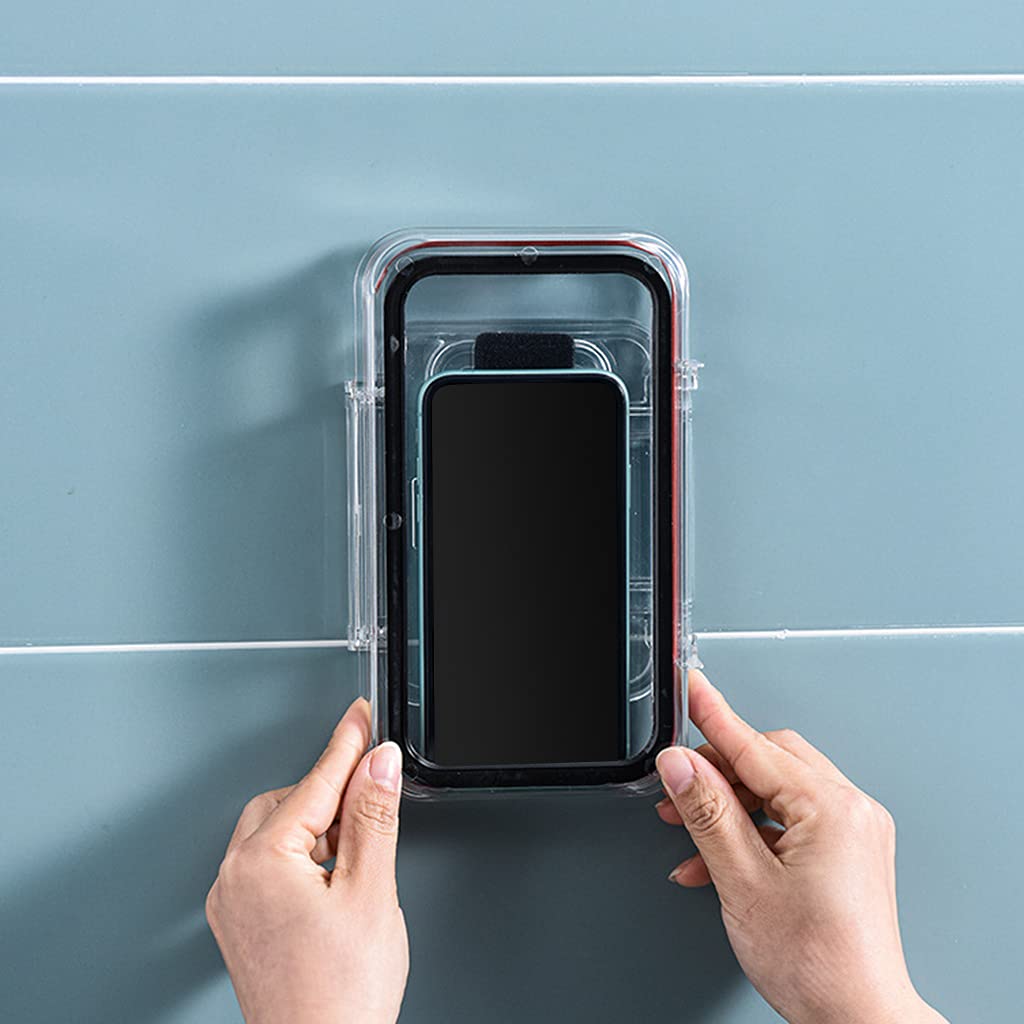 Impermeabile e anti-appannamento sensibile per touch screen aggiornato doccia supporto per telefono impermeabile supporto per telefono supporto da parete con luce