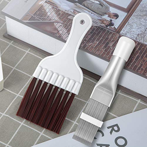 Air Conditioner Condenser Fin Comb, Fin Cleaning Brush Air Conditioner Fin Cleaner Refrigerator Coil Cleaning Whisk Brush Metal Fin Evaporator Radiator Repair Tool (2) #TOP5