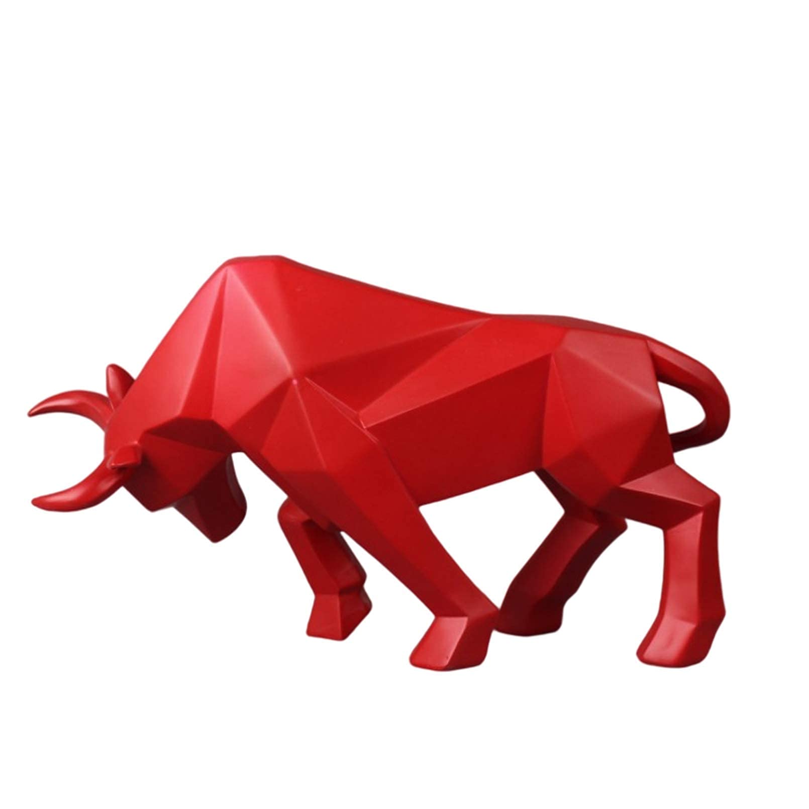 YXCQHZM Bull Statue, Resin Bulls Sculpture, Bull Sculpture Home Decoration, Stock Market, Lucky Statues, Abstract Figure, Business Gift, Home Decoration, Modern Accessories (B)