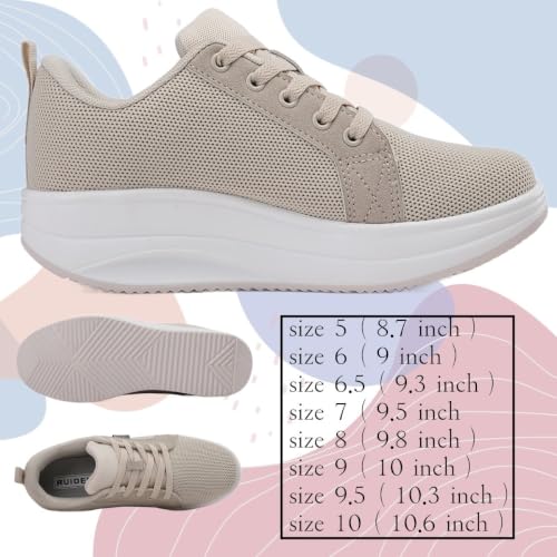 Image of Walking Shoes for Women Air Cushion Nurse Slip Resistant Work Sock Sneakers Food Service Platform Comfortable Weight Light
