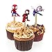 Spde and His Amzing Frinds Cupcake Topper Decoration – Superhero Theme Cupcake Picks for Birthday Party – Mini Character Cake Picks – Party Supplies – Hero Party Cupcake Decorations for Spde Fans