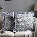 Ridhi Block Print Light Steel Blue Throw Pillow Cover 24