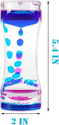 Miniatura 2 de Temporizador de burbujas de movimiento líquido, colorido, reloj de arena, líquido, juguetes sensoriales para TDAH, ansiedad, autismo, actividad,