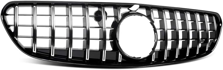GT R Style Front Grille Grill For Mercedes-Benz S Class W217 C217 Coupe 2015-2017 (Silver)
