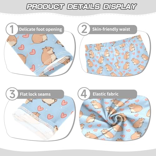 Mouse and Love Girls Leggings Kids Yoga Pants Athletic Tights Pants 4-10 Years3