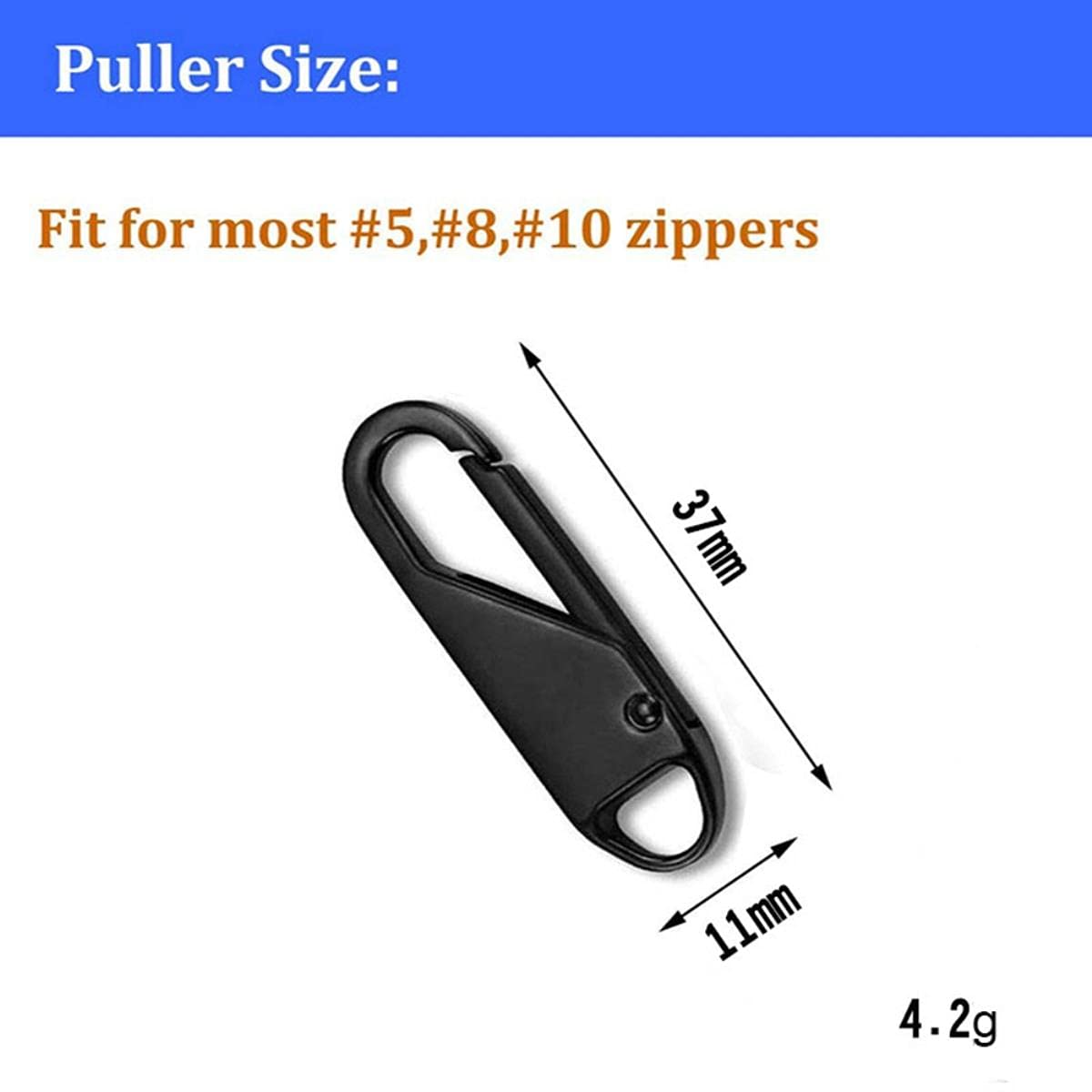 Estrattore Ziper, fissatore di cerniere, Sliders Zipper,Sewing Zips,Ended Zip Fasteners,1/4/5Pcs Metal Zipper Head DIY Luggage Clothing Shoes