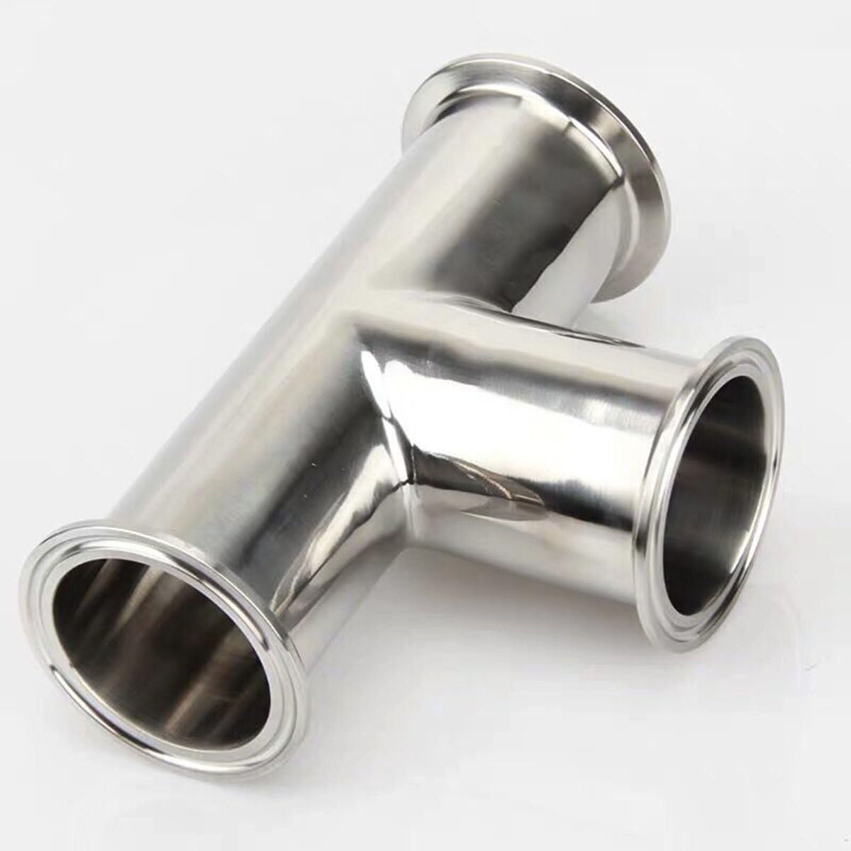 1 Pz 19mm-108mm OD Ghiera Sanitaria In Acciaio Inox 304 3 Vie Tee Connettore Raccordo 1.5 "-4" Tri Morsetto(51mmxFerrule 64)