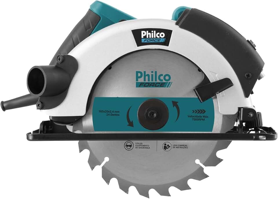 Serra Circular Psc01 127V, Philco, SERRA CIRCULAR PSC01 127V 051101010, Azul/Preto/Cinza, 127V