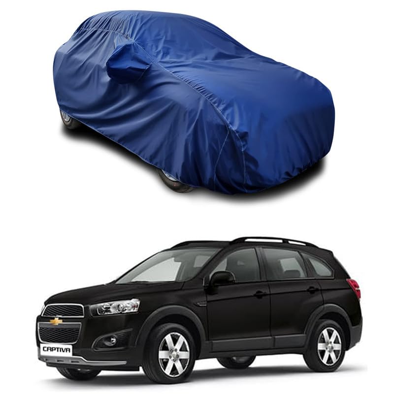 MITHILA MART�-Car Cover for Captiva BS6 Water Resistant|Scretch Proof|Dustproof|UV-Rays|Indoor-Outdoor Full Body Protection (Navy)